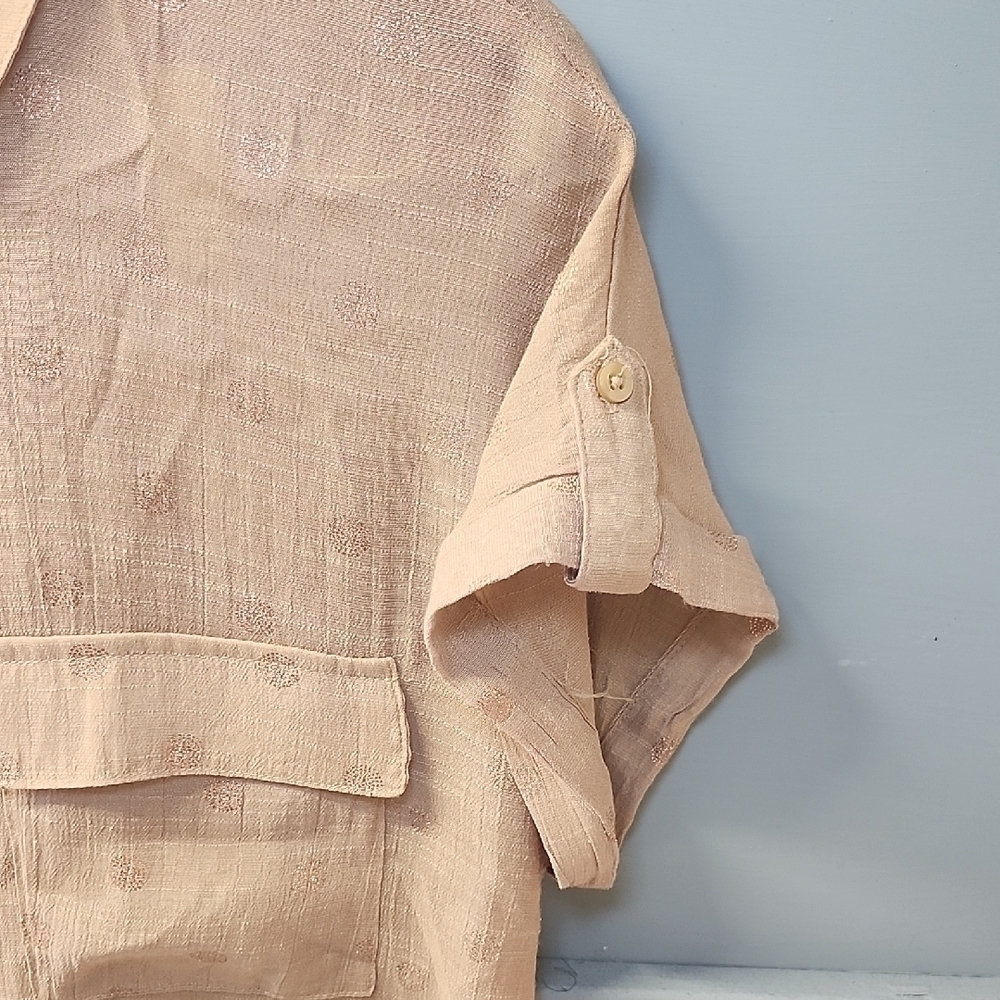 Harve Benard Tan Button-Up Women's - Picture 7 of 9